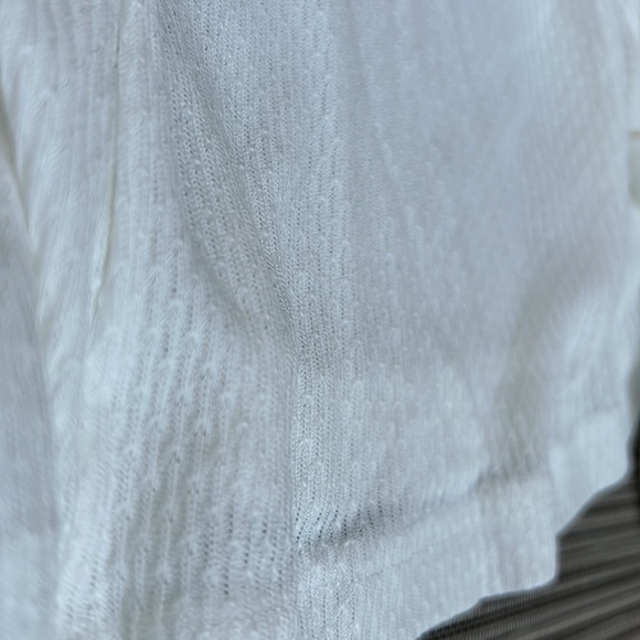 NWT Free People Devin Textured Top Blouse Ivory Size XS-S - Picture 6 of 13